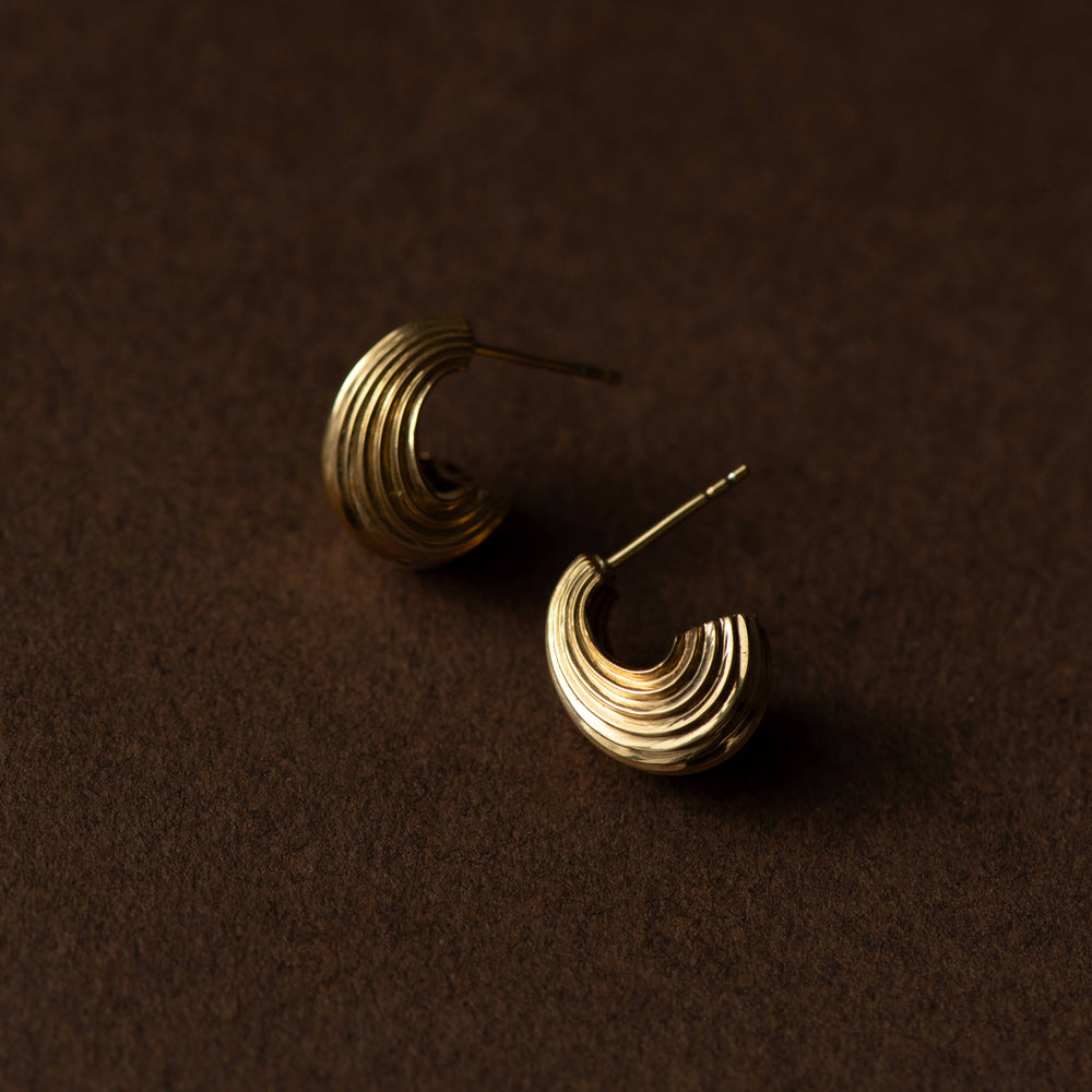 Zoe & Morgan x Walker & Hall Mini Lucia Hoop Earrings - Gold Vermeil