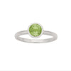 Zoe & Morgan Mon Petit Ring - Sterling Silver & Peridot