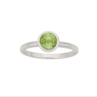 Zoe & Morgan Mon Petit Ring - Sterling Silver & Peridot