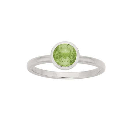 Zoe & Morgan Mon Petit Ring - Sterling Silver & Peridot