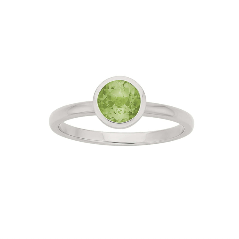 Zoe & Morgan Mon Petit Ring - Sterling Silver & Peridot