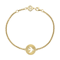 Zoe & Morgan Moonbird Bracelet - Gold Plated