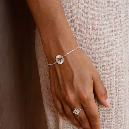 Zoe & Morgan Moonbird Bracelet - Sterling Silver