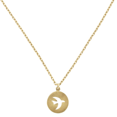 Zoe & Morgan Moonbird Necklace - Gold Plated