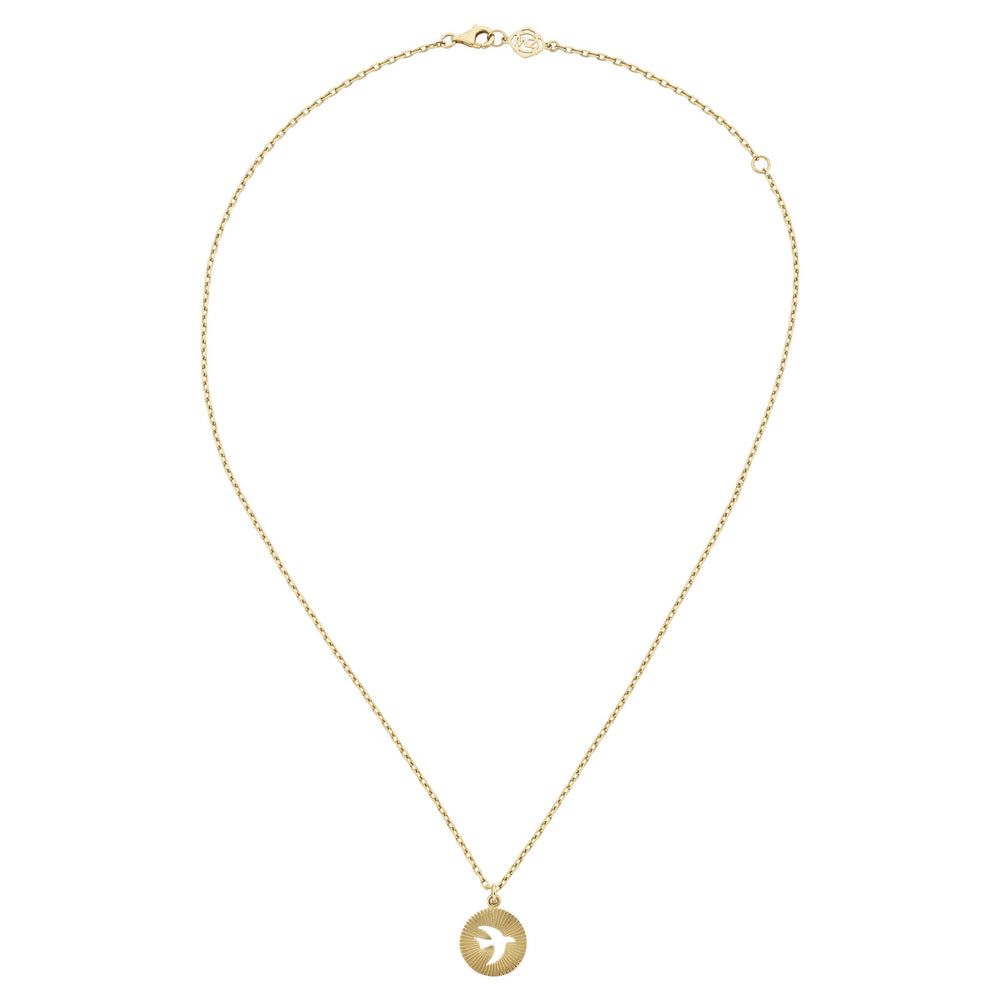 Zoe & Morgan Moonbird Necklace - Gold Plated