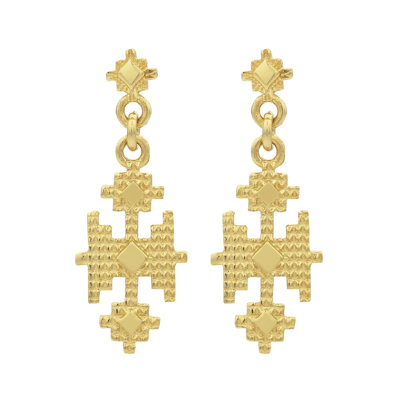 Zoe & Morgan Pisac Earrings - Gold Plated - Earrings - Walker & Hall