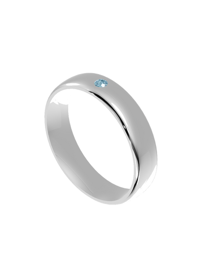 Single-Stone 4mm Milestone Band