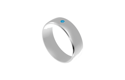 Single-Stone 6mm Milestone Band