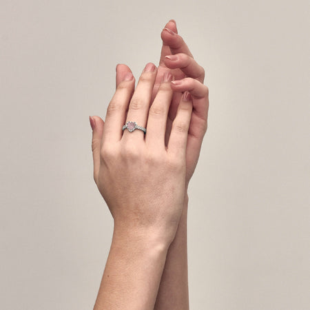 Stolen Girlfriends Club Mini Claw Ring - Rose Quartz - Ring - Walker & Hall