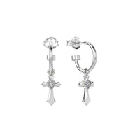Stolen Girlfriends Club Gothic Side Cross Anchor Earrings