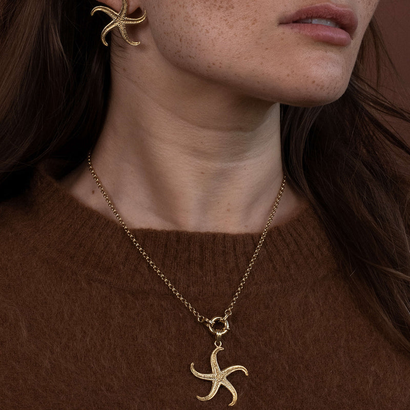 Zoe & Morgan Large Starfish Charm - Gold Vermeil - Charm - Walker & Hall