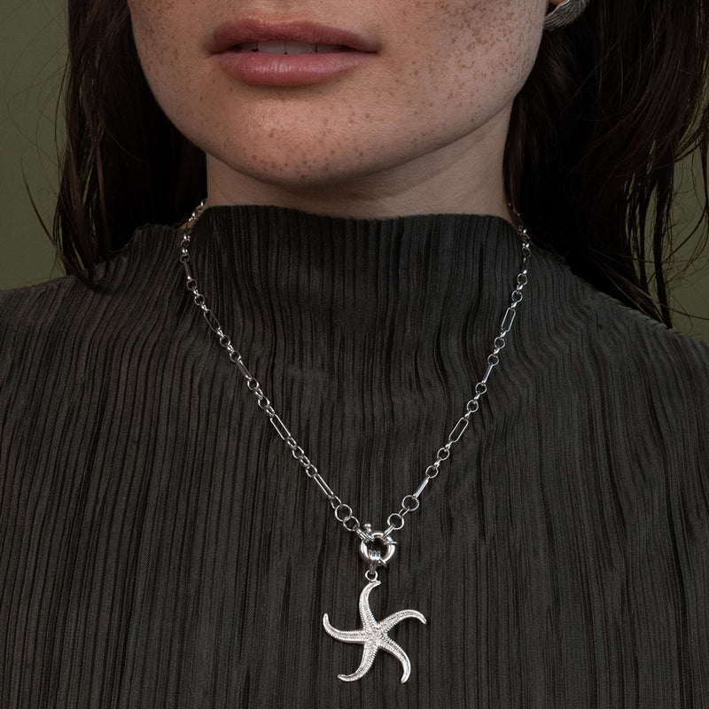 Zoe & Morgan Large Starfish Charm - Sterling Silver - Charm - Walker & Hall