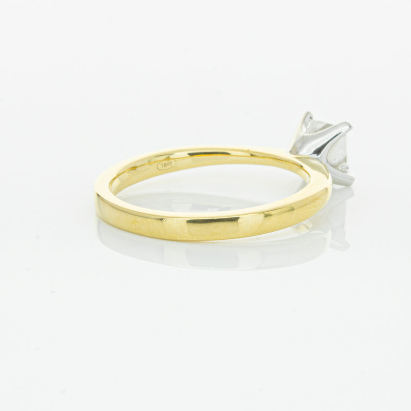 18ct Yellow Gold .70ct Princess Cut Diamond Royale Ring-Ring-Walker & Hall