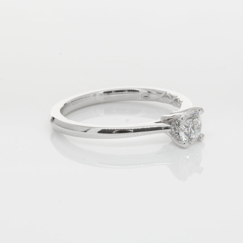 18ct White Gold .42ct Flawless Diamond Ring-Ring-Walker & Hall