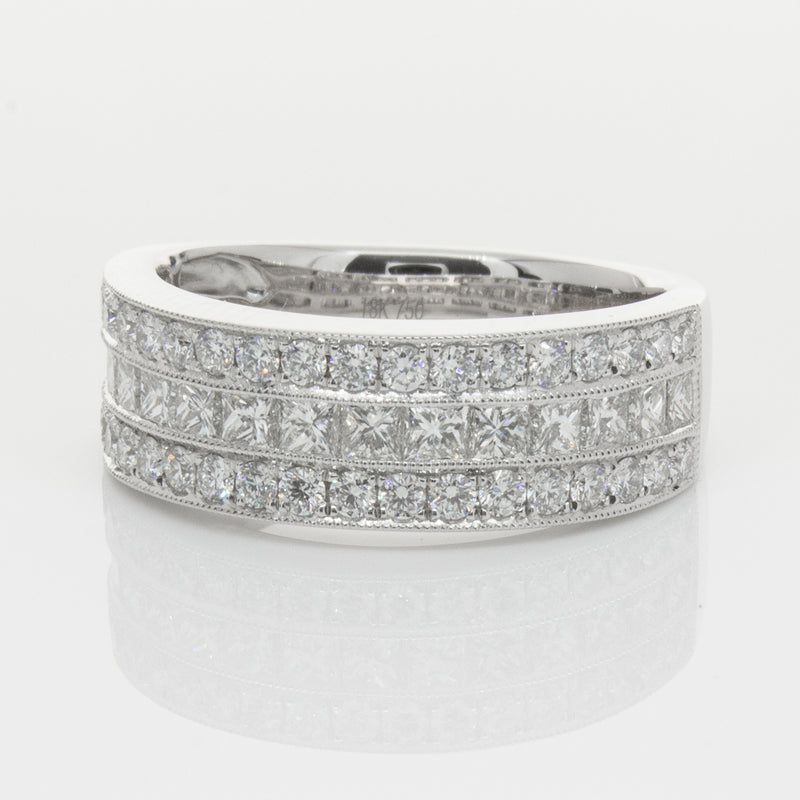 18ct White Gold Diamond Legacy Ring-Ring-Walker & Hall