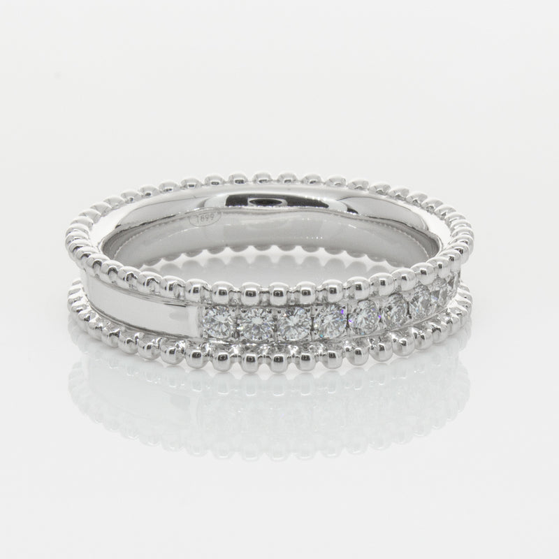 18ct White Gold .32ct Diamond Juno Ring-Ring-Walker & Hall