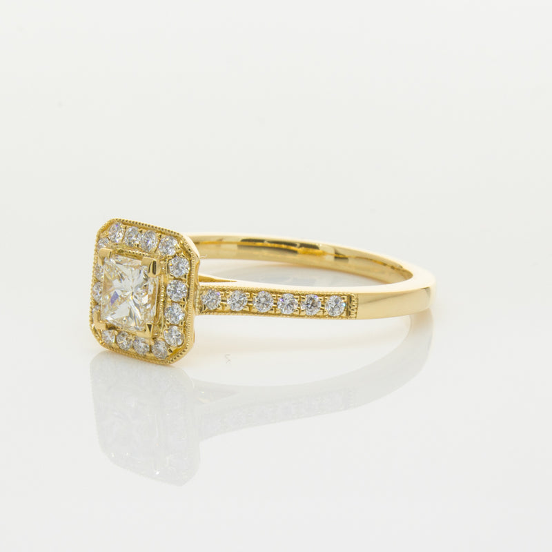 18ct Yellow Gold .50ct Diamond Mandalay Ring-Ring-Walker & Hall