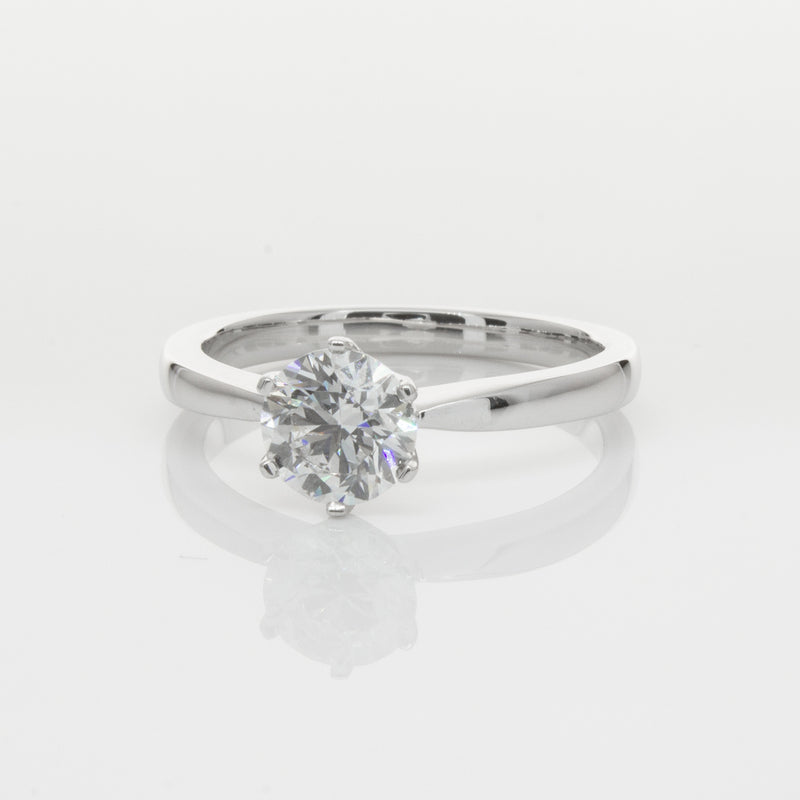 18ct White Gold 1.04ct Diamond Nova Ring-Ring-Walker & Hall