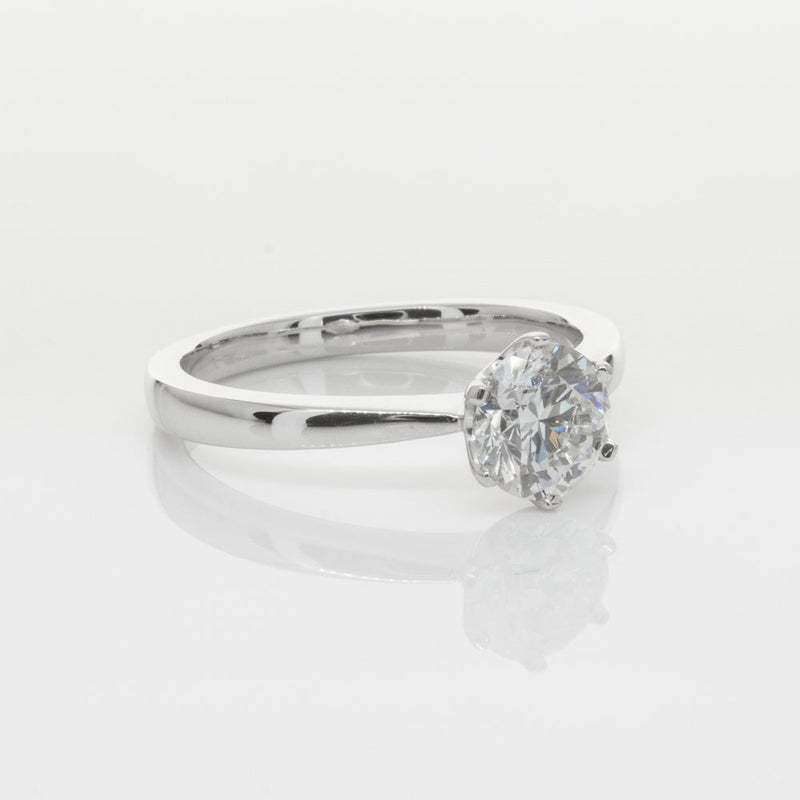18ct White Gold 1.00ct Diamond Nova Ring-Ring-Walker & Hall