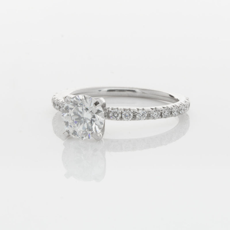 18ct White Gold 1.01ct Diamond Comet Ring-Ring-Walker & Hall