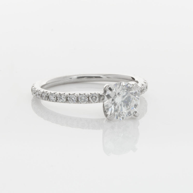 18ct White Gold 1.01ct Diamond Comet Ring-Ring-Walker & Hall