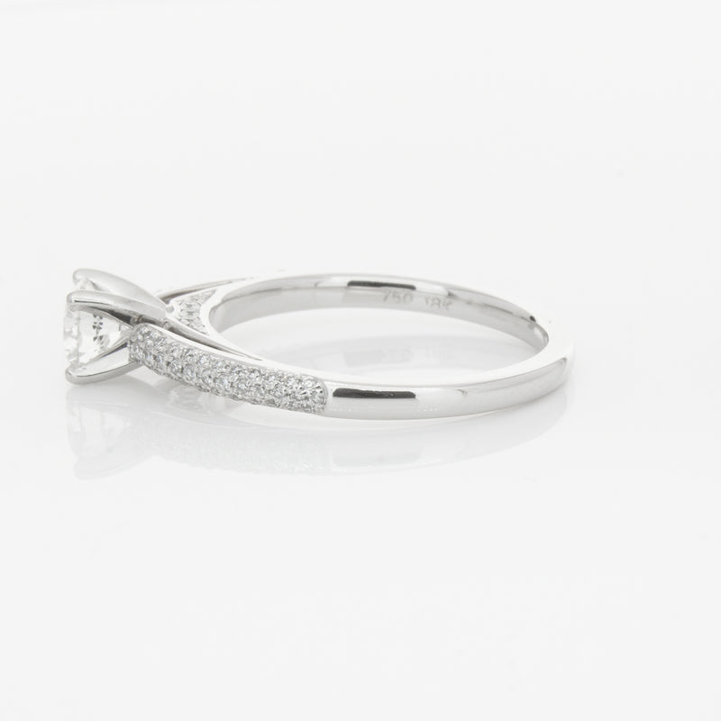 18ct White Gold .50ct Diamond Ring-Ring-Walker & Hall