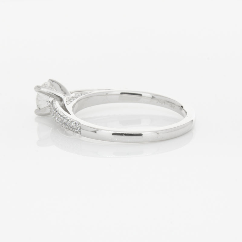 18ct White Gold .50ct Diamond Ring-Ring-Walker & Hall