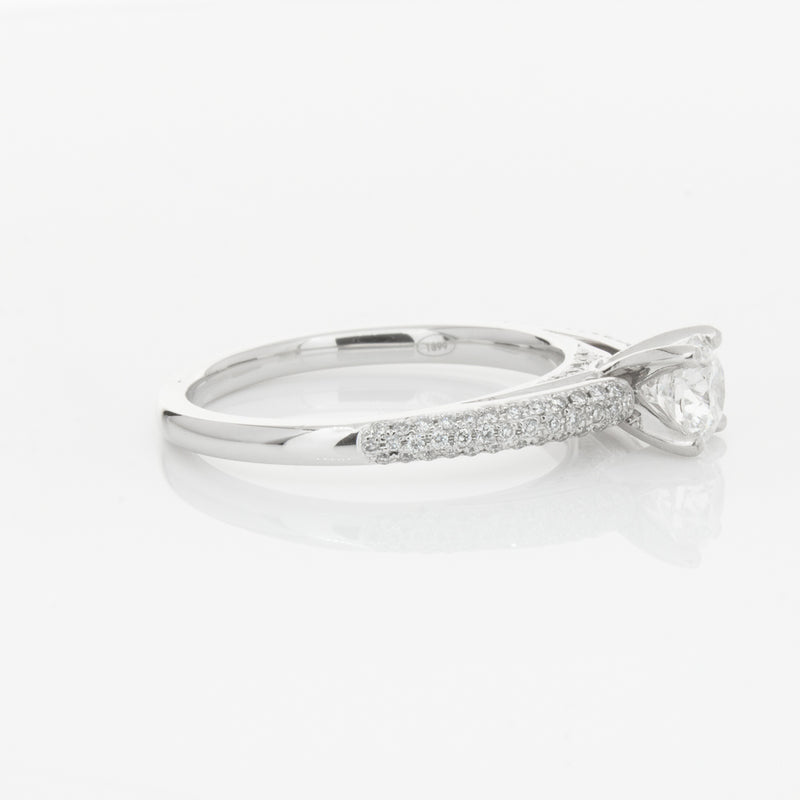 18ct White Gold .50ct Diamond Ring-Ring-Walker & Hall