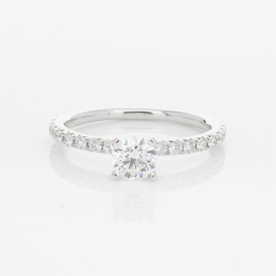 18ct White Gold .50ct Diamond Comet Ring - Walker & Hall