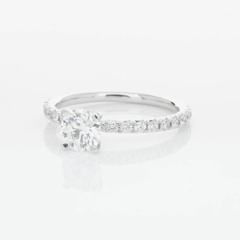 18ct White Gold .70ct Diamond Comet Ring-Ring-Walker & Hall