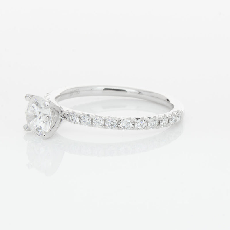18ct White Gold .70ct Diamond Comet Ring-Ring-Walker & Hall