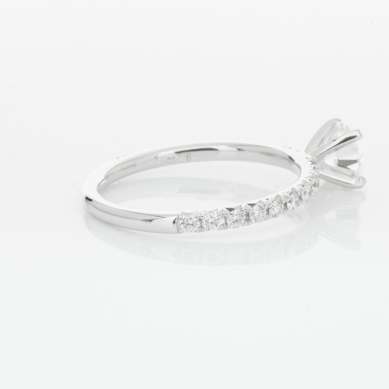 18ct White Gold .70ct Diamond Comet Ring-Ring-Walker & Hall