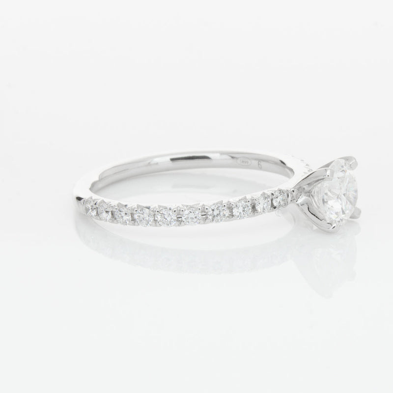 18ct White Gold .70ct Diamond Comet Ring-Ring-Walker & Hall