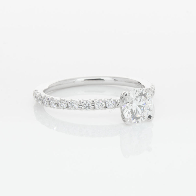 18ct White Gold .70ct Diamond Comet Ring-Ring-Walker & Hall