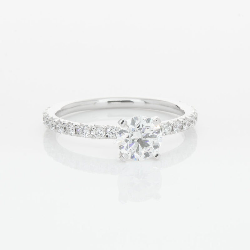 18ct White Gold .70ct Diamond Comet Ring-Ring-Walker & Hall