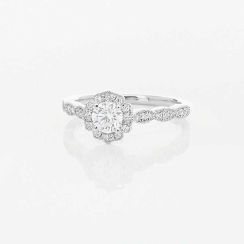 18ct White Gold .47ct Diamond Paramount Ring-Ring-Walker & Hall