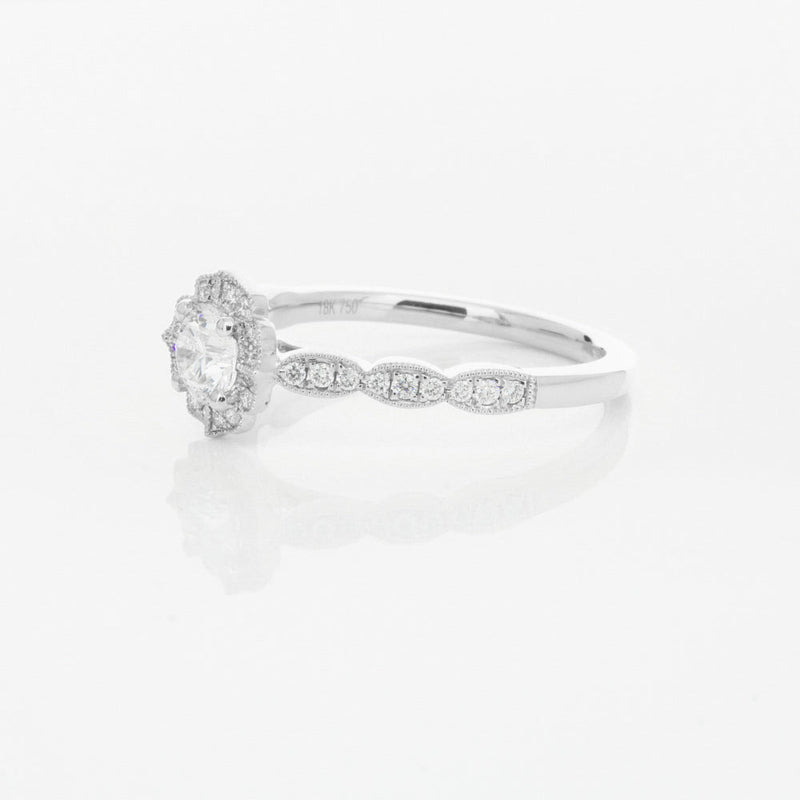 18ct White Gold .47ct Diamond Paramount Ring-Ring-Walker & Hall