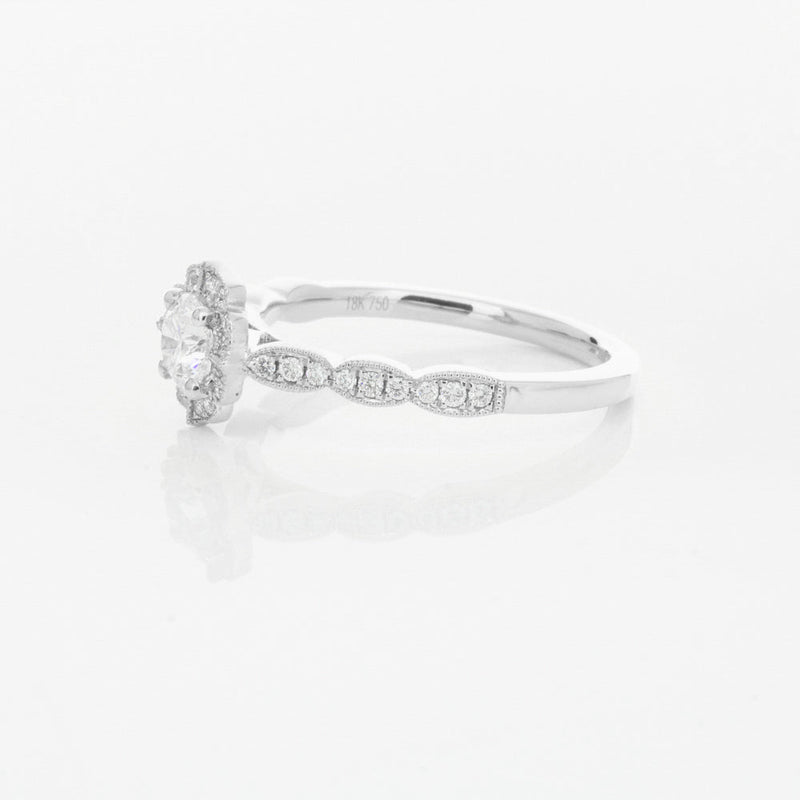 18ct White Gold .47ct Diamond Paramount Ring-Ring-Walker & Hall