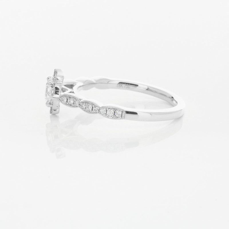 18ct White Gold .47ct Diamond Paramount Ring-Ring-Walker & Hall
