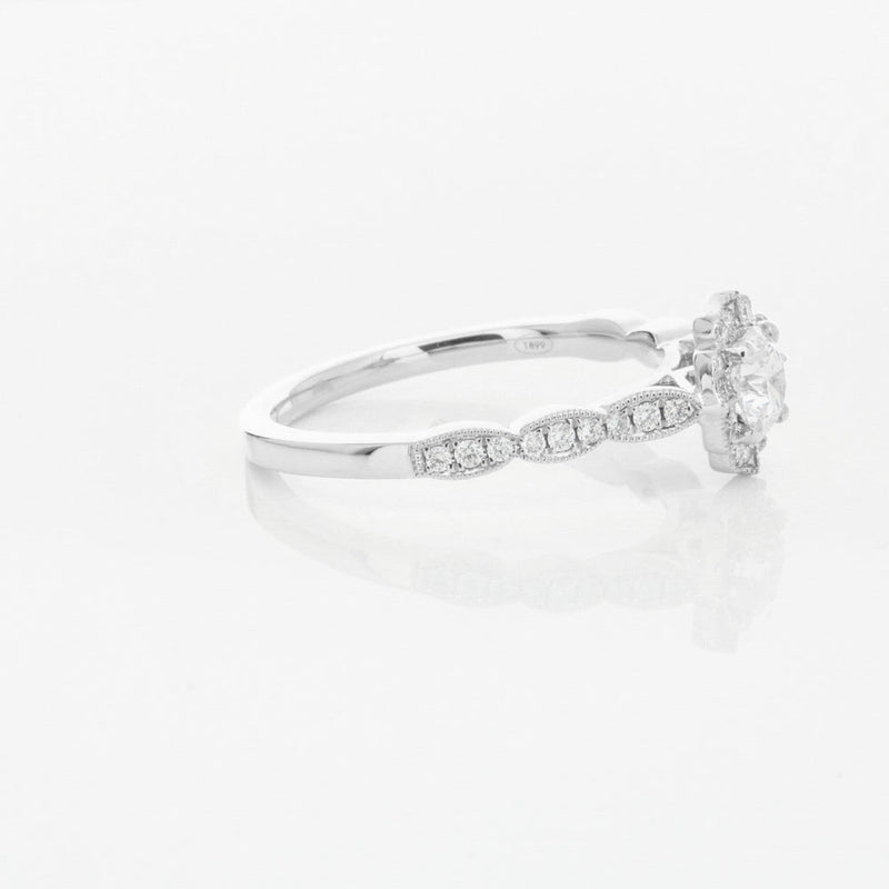 18ct White Gold .47ct Diamond Paramount Ring-Ring-Walker & Hall