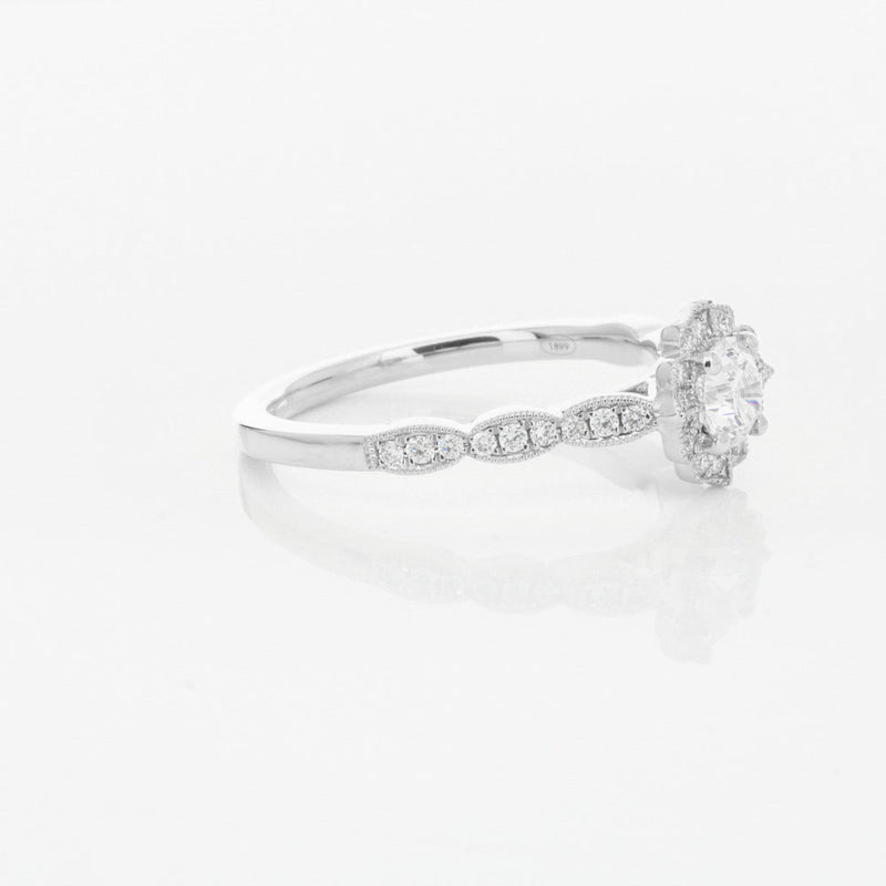 18ct White Gold .47ct Diamond Paramount Ring-Ring-Walker & Hall