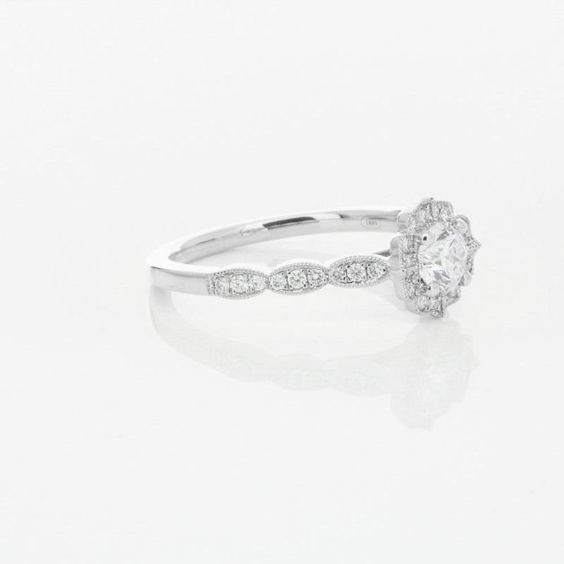 18ct White Gold .47ct Diamond Paramount Ring-Ring-Walker & Hall