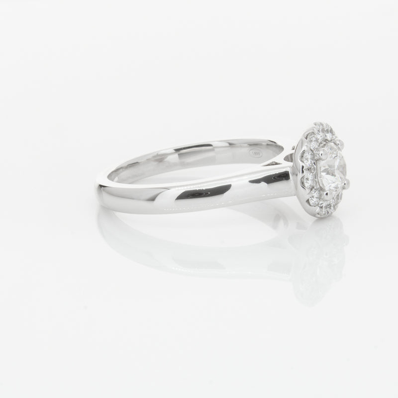 18ct White Gold .51ct Diamond Eclipse Ring-Ring-Walker & Hall