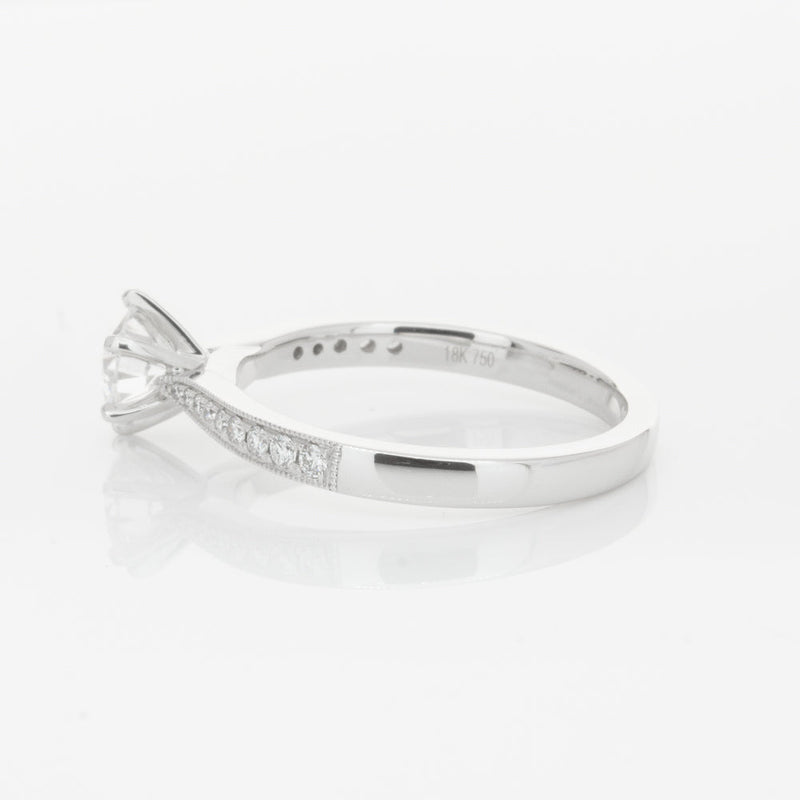 18ct White Gold .70ct Diamond Zenith Ring-Ring-Walker & Hall