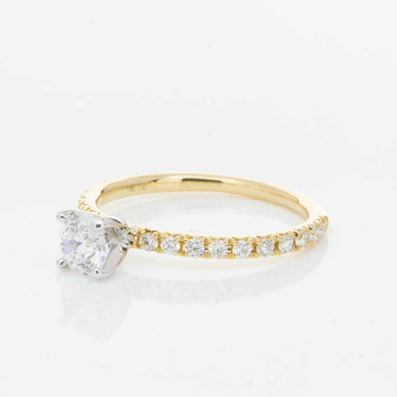 18ct Yellow Gold .52ct Diamond Comet Ring-Ring-Walker & Hall