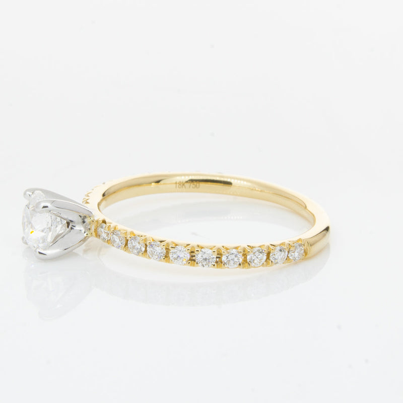 18ct Yellow Gold .52ct Diamond Comet Ring-Ring-Walker & Hall
