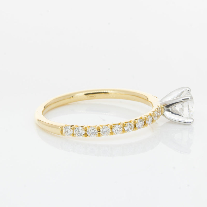 18ct Yellow Gold .52ct Diamond Comet Ring-Ring-Walker & Hall