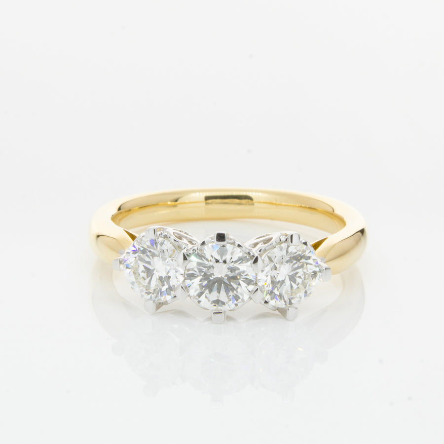 18ct Yellow Gold 1.22ct Diamond Coronado Ring - Ring - Walker & Hall