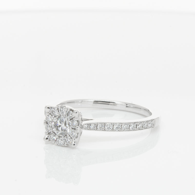 18ct White Gold Diamond Galaxis Ring-Ring-Walker & Hall