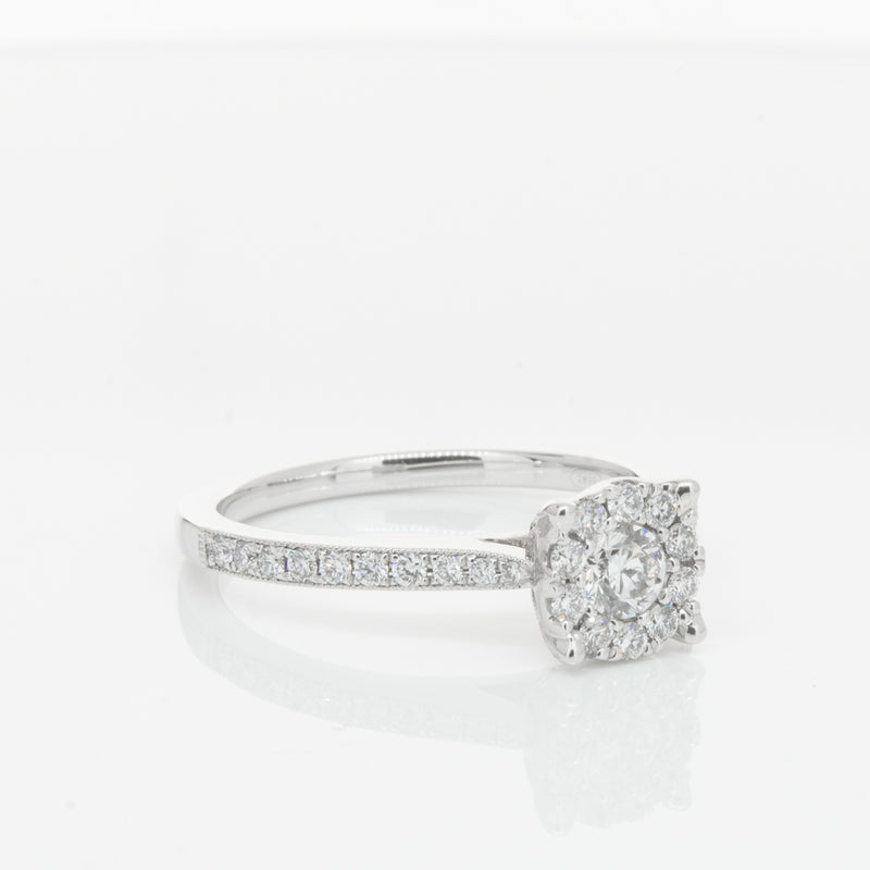18ct White Gold Diamond Galaxis Ring-Ring-Walker & Hall